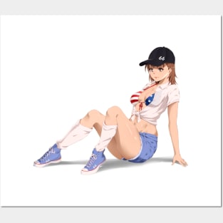 Misaka Mikoto  // Toaru series Posters and Art